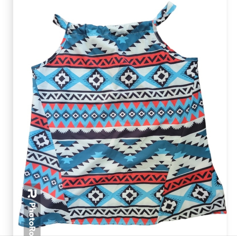 Mundefeis Aztec Boho Western Tank NWT small